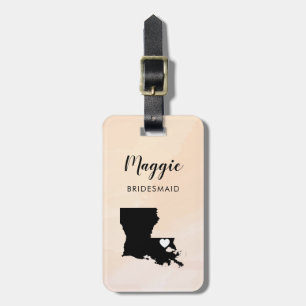 Louisiana Kartong Väska Etikett, Bröllopsfest Välk Bagagebricka
