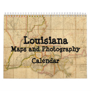 Louisiana kartor och fotografikalender kalender
