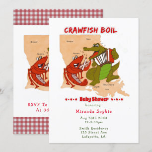 Louisiana Kartsköldkräfta Kok Baby Shower Inbjudan