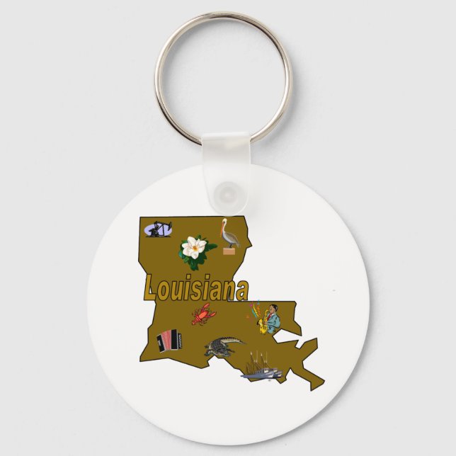 Louisiana Keychain Nyckelring (Framsida)