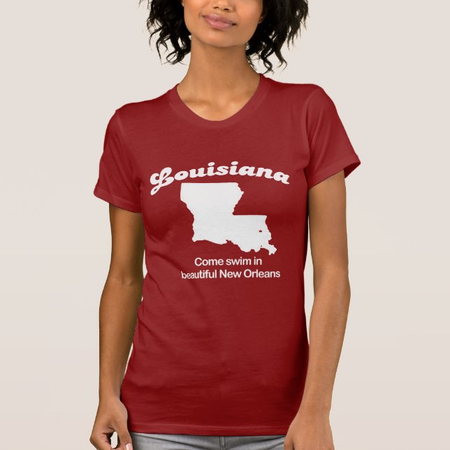 Louisiana - komsimma härliga New Orleans T-shir Tröja (Framsida)