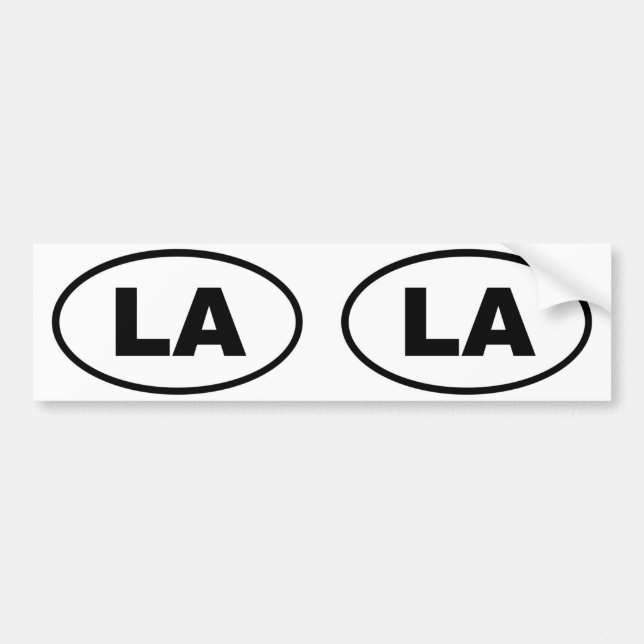 Louisiana LA oval Bildekal (Framsidan)
