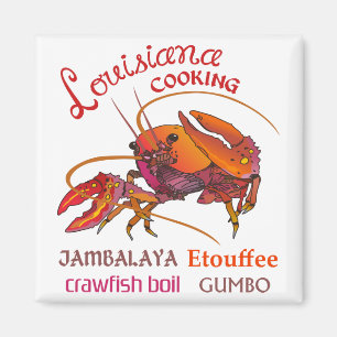 Louisiana laga mat magnet