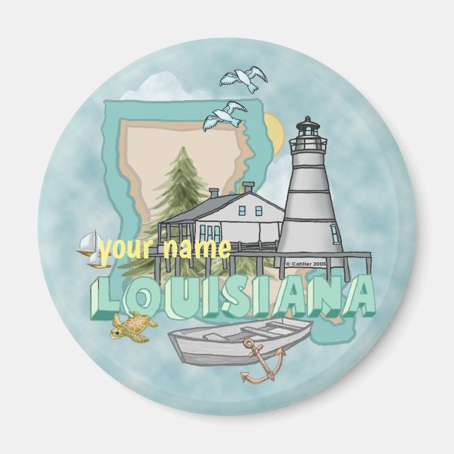 Louisiana Lighthouse magnet (Framsidan)