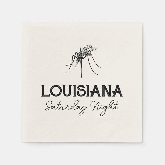 Louisiana lördag Napkin-Anpassadet Pappersservett (Framsidan)