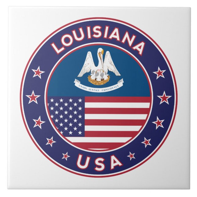 Louisiana, Louisiana-telefonfodral, dekal, påse Kakelplatta (Framsidan)