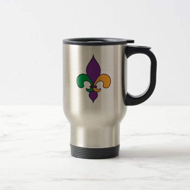 Louisiana Mardi Gras Fleur de Lis Resemugg (Höger)