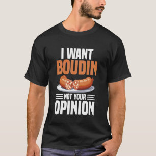 Louisiana maträtt National Boudin-dagen Snack Jag T Shirt