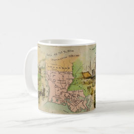 Louisiana-mugg från 1800-talet kaffemugg