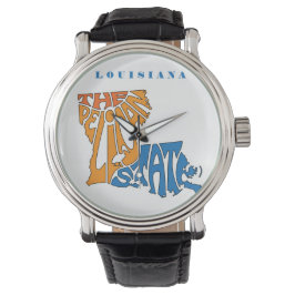 Louisiana Nickname Ord Art Armbandsur