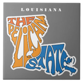 Louisiana Nickname Ord Art Kakelplatta