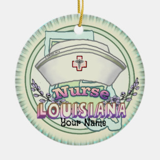 Louisiana Nurse Julgransprydnad Keramik