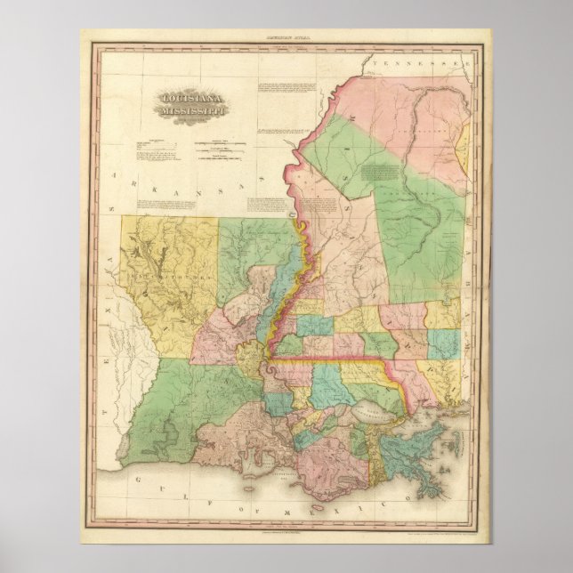 Louisiana och Mississippi 2 Poster (Framsidan)