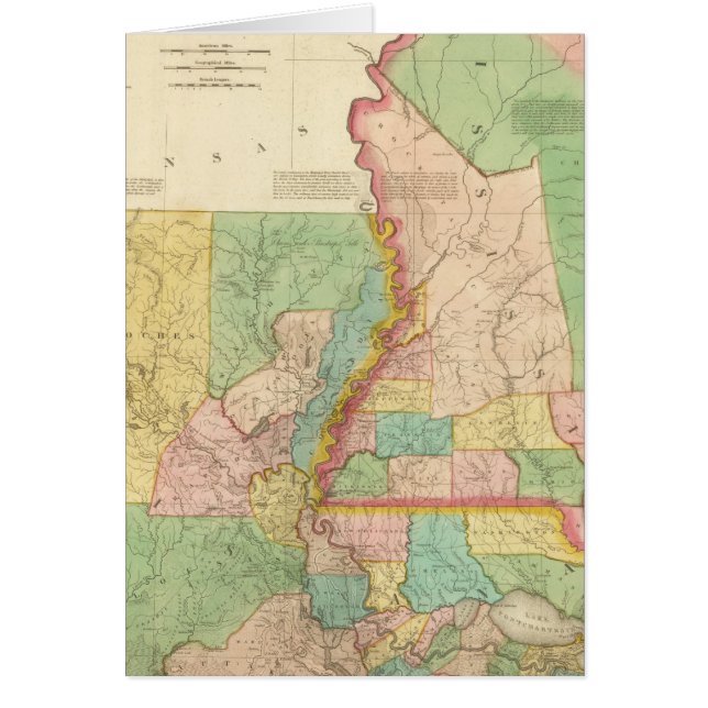 Louisiana och Mississippi 3 Hälsningskort (Framsidan)