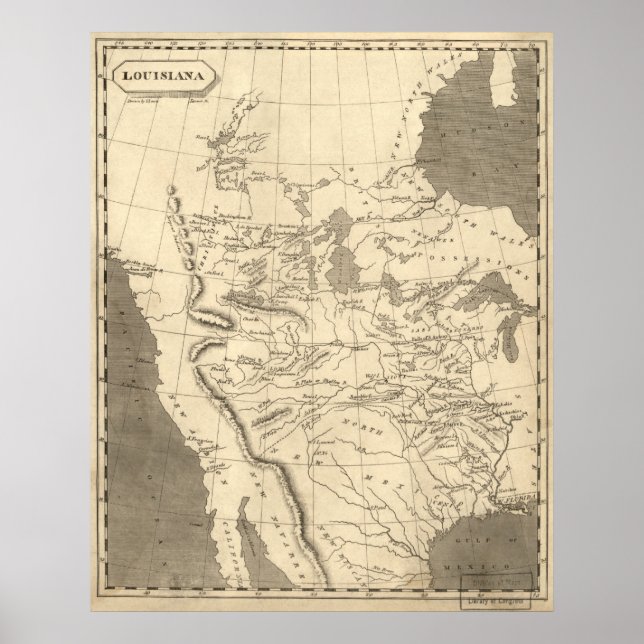Louisiana-området: 1804 poster (Framsidan)