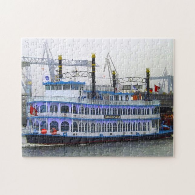 Louisiana Paddelbåt. Pussel (Horisontell)