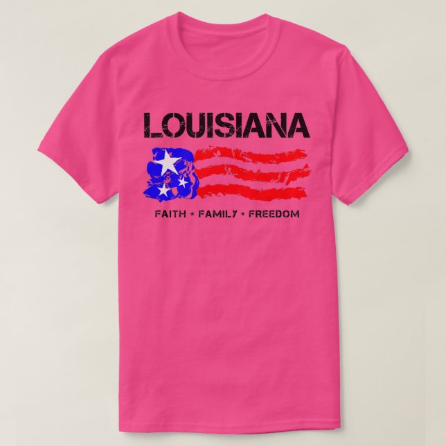 Louisiana Patriotic 1 T Shirt (Design framsida)