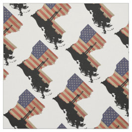 Louisiana patriotisk olje- borranderigg tyg