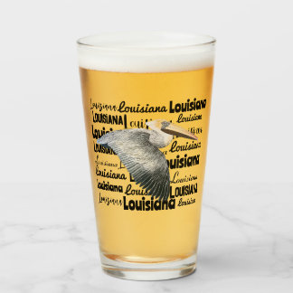 Louisiana Pelican Glass Glaskopp
