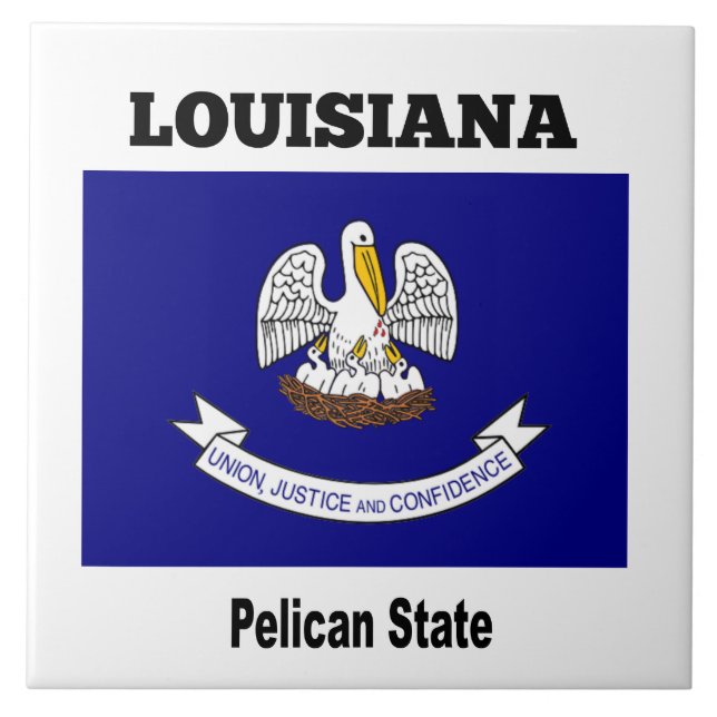 Louisiana, Pelican-staten Kakelplatta (Framsidan)