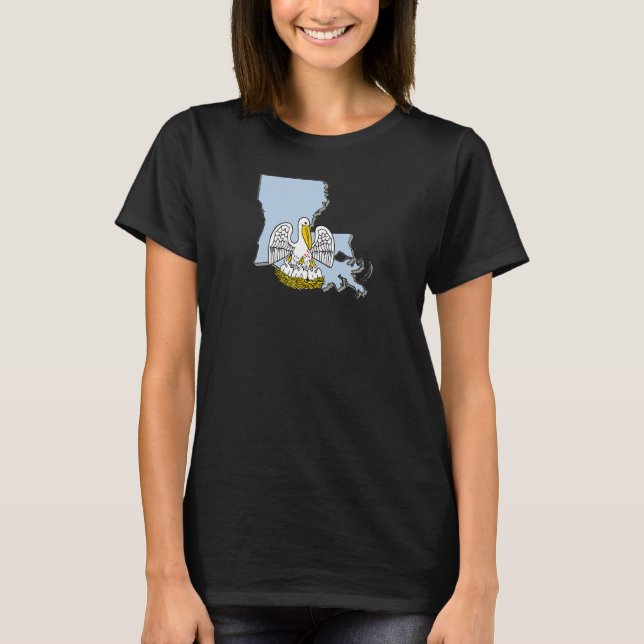 Louisiana, Pelican-staten T Shirt (Framsida)
