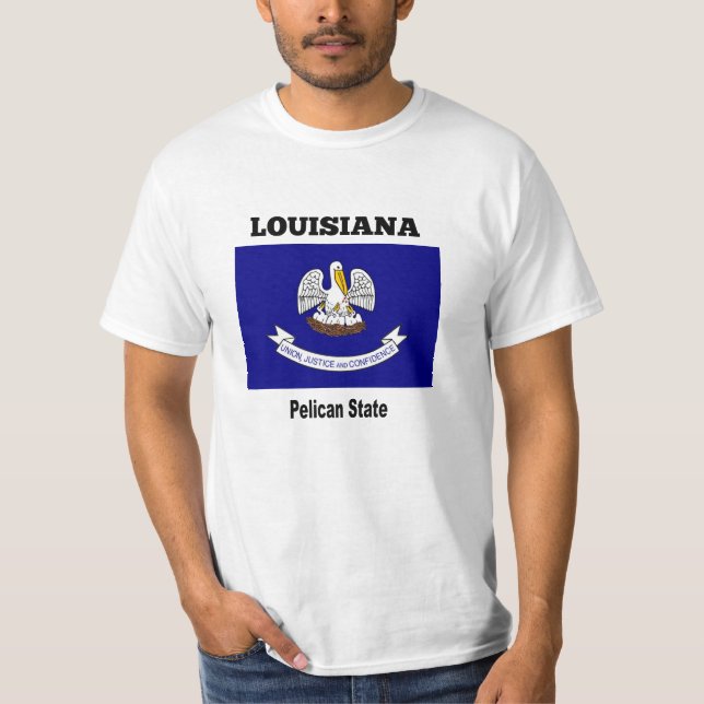 Louisiana, Pelican-staten T Shirt (Framsida)