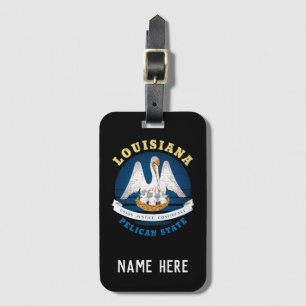 LOUISIANA PELICAN STATLIG FLAGGA BAGAGEBRICKA