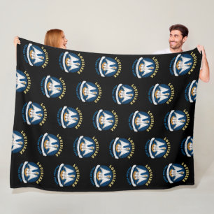 LOUISIANA PELICAN STATLIG FLAGGA FLEECEFILT