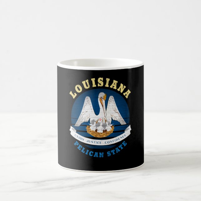 LOUISIANA PELICAN STATLIG FLAGGA KAFFEMUGG (Center)
