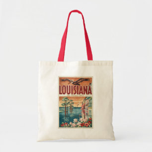 Louisiana Pelikanstaten Illustration Resa Konst Tygkasse