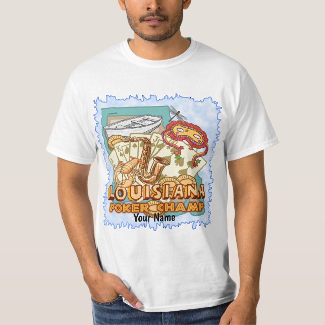 Louisiana Poker T Shirt (Framsida)