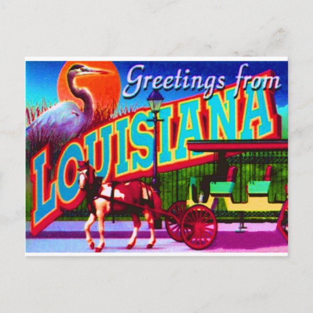 Louisiana Postcard Vykort (Framsida)