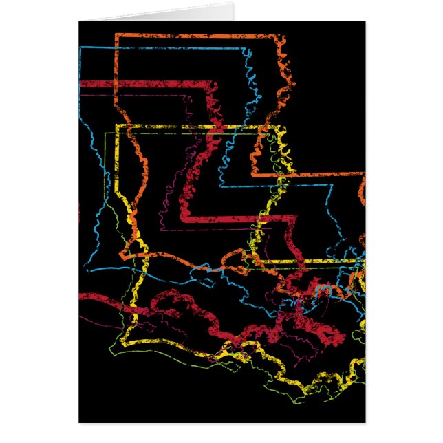 louisiana-pride oskärpa hälsningskort (Framsidan)