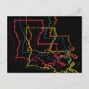 louisiana-pride oskärpa vykort