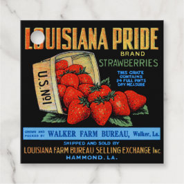 Louisiana Pride Strawbär Gåvor Etiketter