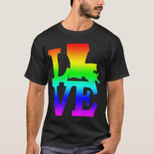 Louisiana-Pridet Förenta staterna Staten Kärlek Ka T Shirt