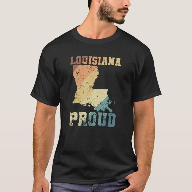 Louisiana Proud USA T Shirt (Framsida)