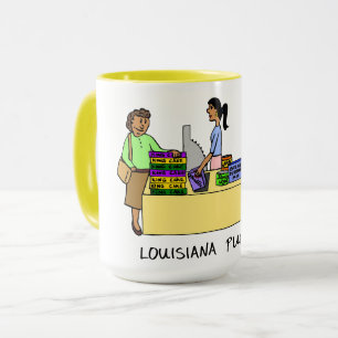 Louisiana Purchase Roligt Mardi Gras Tecknad Humor Mugg