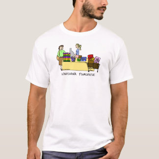 Louisiana Purchase Tecknad Shirt Tee