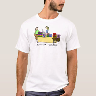 Louisiana Purchase Tecknad Shirt Tee Shirt