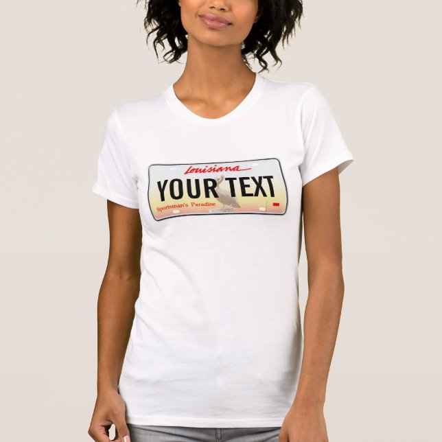 Louisiana registreringsskylt tee (Framsida)