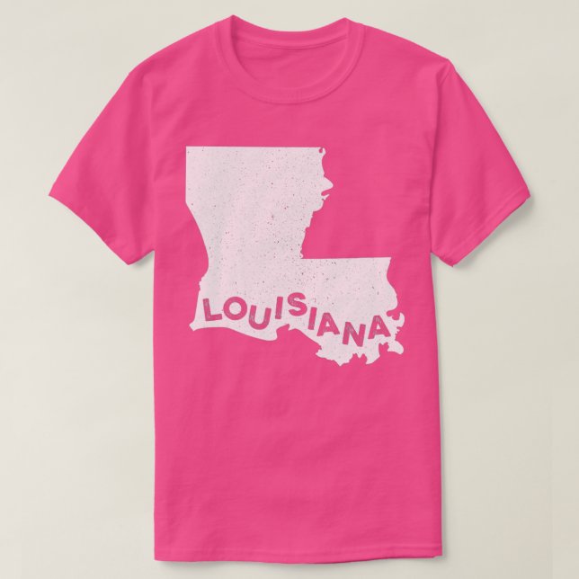 Louisiana Roots State Karta Home Kärlek Pride Gift T Shirt (Design framsida)