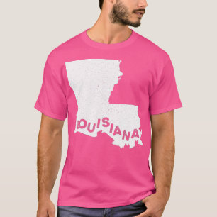 Louisiana Roots State Karta Home Kärlek Pride Gift T Shirt