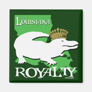 Louisiana royalty (vitalligatorn) magnet