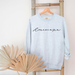 Louisiana Script State Women's Sweatshirt T Shirt