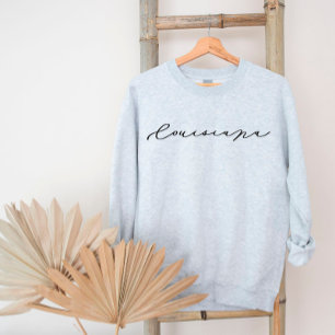 Louisiana Script State Women's Sweatshirt T Shirt