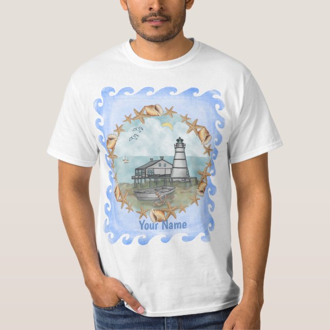 Louisiana Snäckors Lighthouse T-Shirt (Framsida)