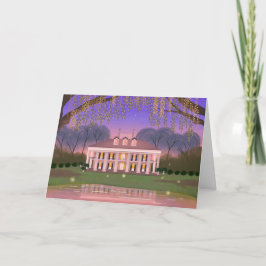 Louisiana Southern Mansion House Blank Card Kort