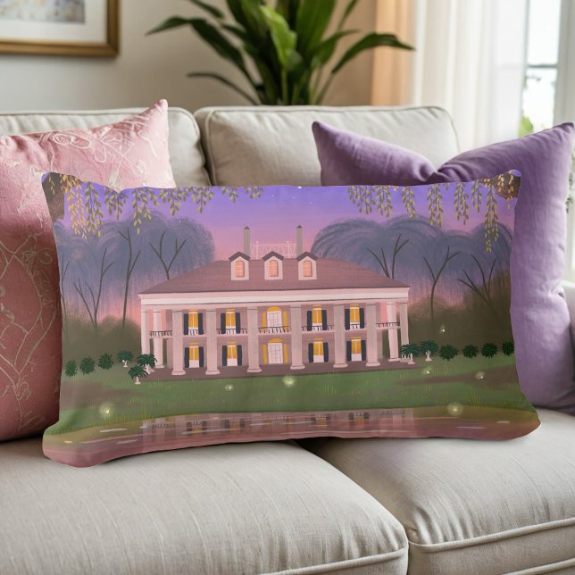 Louisiana Southern Mansion House Lila Lumbarkudde (Skapare uppladdad)