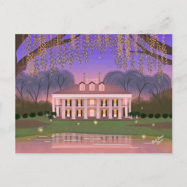 Louisiana Southern Mansion House Vykort (Framsida)